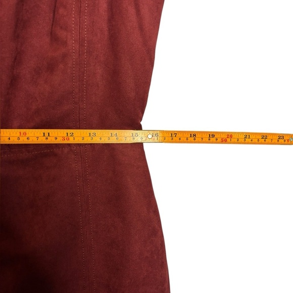 Banana Republic Business Casual Vegan Suede Sheath Dress in Red Size 8 NWT - Picture 13 of 14